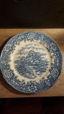 Vintage Blue and White English