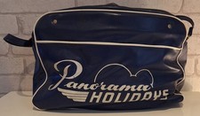 Vintage Small Carry On Flight Bag PANORAMA HOLIDAYS. 38cms x 23cms. 