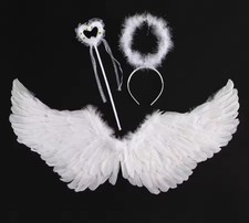 White Feather Angel Wings with