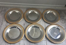 Zepter 18/10 Stainless Steel 24k Gold Rim set of 6 spodes 
