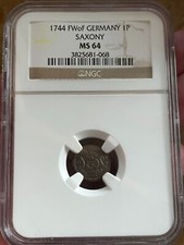 Saxony German Silver Coin 1