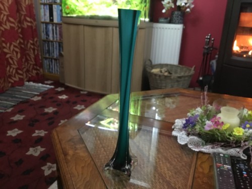 Vintage tall aqua - , /