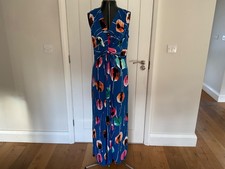 Roman Originals blue floral long dress size 16