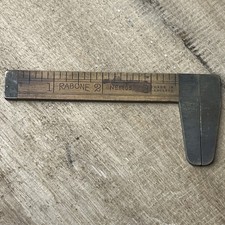 Vintage Rabone Caliper No 1465 Boxwood Rabone Tool brass boxwood rope gauge