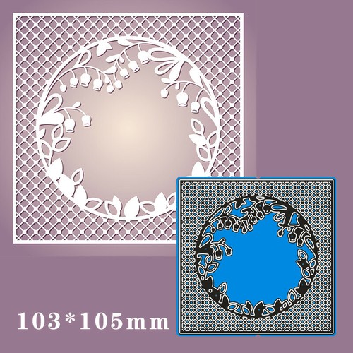 Flower square metal cutting - square,