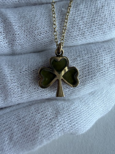 Vintage 9ct gold green - vintage,