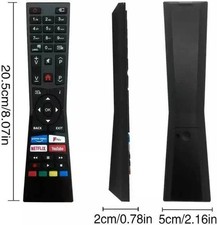 High Quality Replacement Remote Control Compatible with Bush Smart TV Models