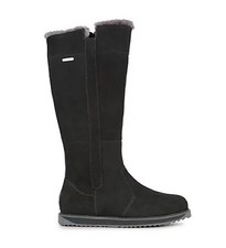Emu All Weather Waterproof Coll Suede Sheepskin Moonta High Boot Dk Grey Size 8