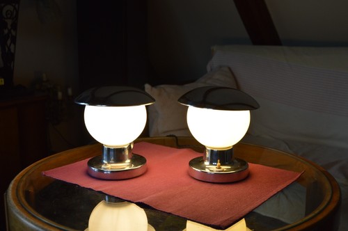 Pair antique czech art - of,