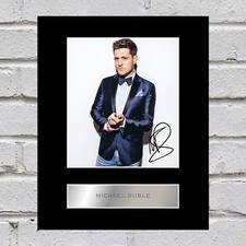 Michael Buble Signed Mounted
