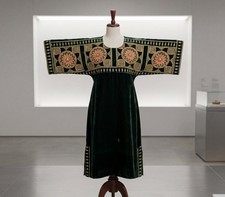 Green Valvet Dress For Girl