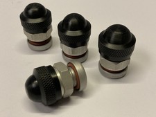 Genuine Porsche 959 Alloy Wheel Tyre Valves / Stems & Knurled Caps 95936105300