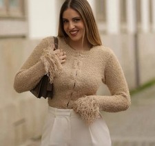 ZARA NEW WOMAN FRINGED KNIT