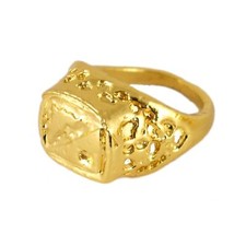 1x Kids Gold Gangster Ring