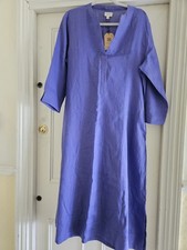 Lilac Purple Linen Dress /