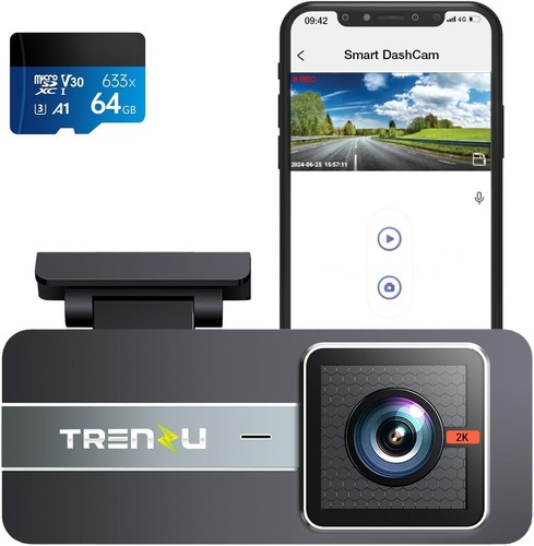 Car dash cam with - with, microsd