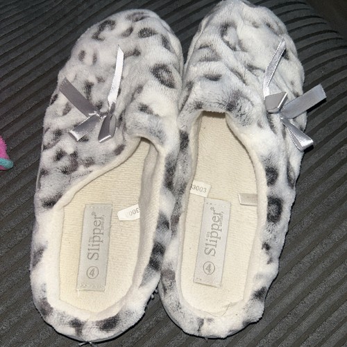 Patterned slippers white - slippers, &