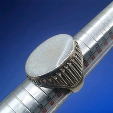 Antique/Vintage Opal and Silver Ring Size 8/Q