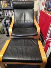 IKEA Poang Chair and Footstool