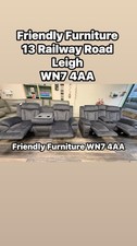 Stunning Grey Fabric 3 Seater