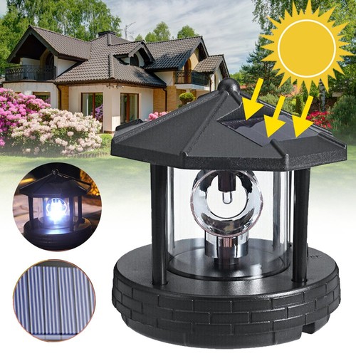 Led solar powered lighthouse - led,