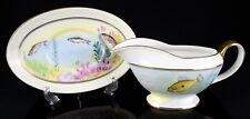 MINTON 'JOHN DORY & TROUT' SUMNER/WOBY FISH SAUCE BOAT GRAVY JUG POT DISH STAND