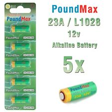 5 x Super Alkaline 23AE/A23/LRV08/MN21 12V PoundMax Alkaline Security Batteries