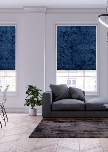 Crushed velvet blackout roller - velvet,