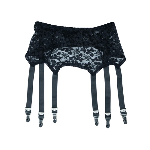 Sheer hollow lace garter - lace,