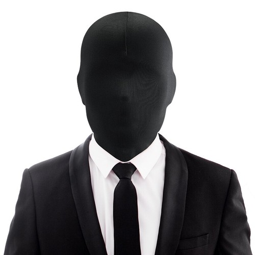 Black full face mask head - full,