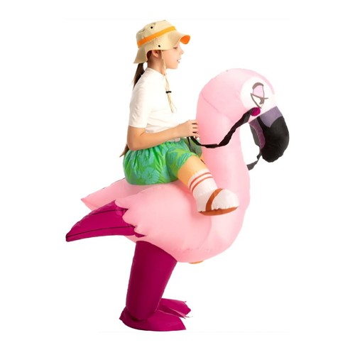 Inflatable ride flamingo - inflatable, ride-a-flamingo