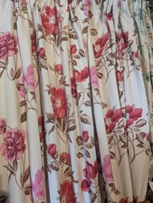 Designers Guild HUGELY WIDE Long Lined Double Door/Large BAY Window Curtains