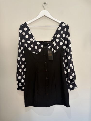 Misspap black navy - &, polka