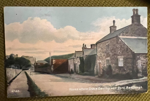 Antique postcard bamburgh - antique,