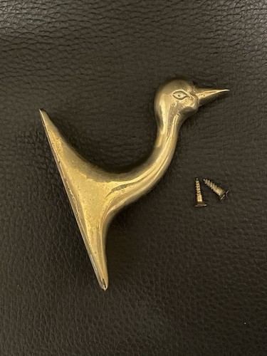 Vintage solid brass duck - solid,