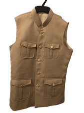 Nehru/Pathani  Beige waistcoat