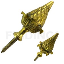 Small Brass ACORN ball spire