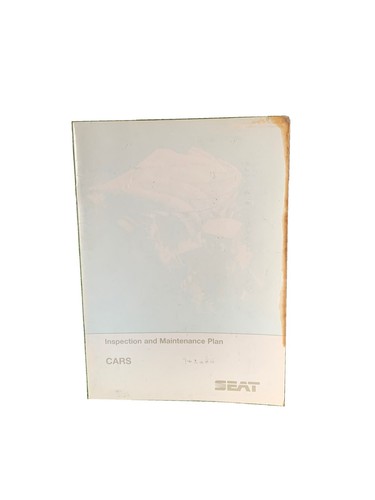 Seat owners service book - owners, 1999