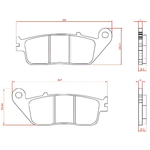 Brake pads brenta with - pads,