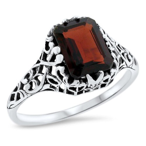 Natural garnet victorian - 2,