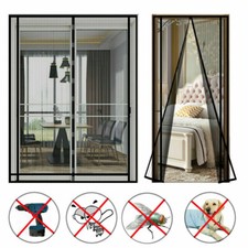 Magnetic Mesh Door Magic Protection Curtain Snap Fly Bug Insect Mosquito Screen