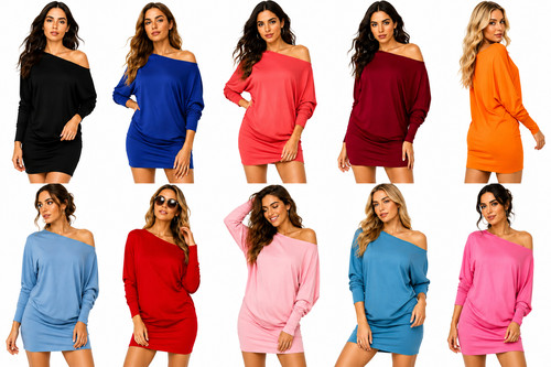 Women plain colour baggy - colour,