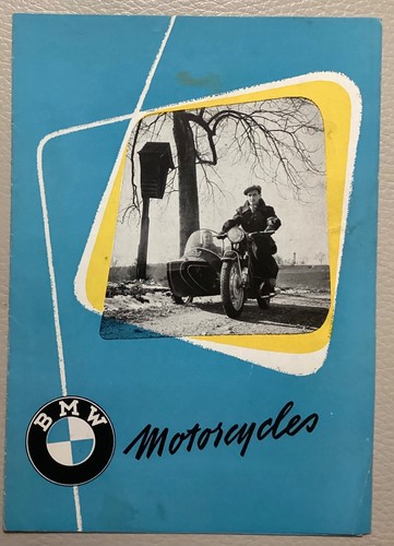 1955 bmw motorcycles leaflet - 1955,