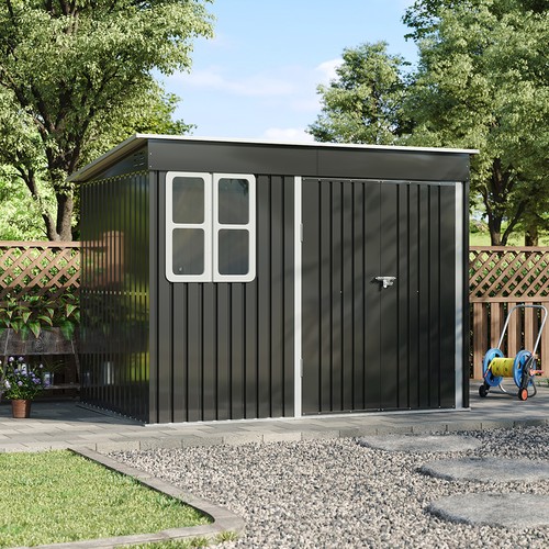 6ft large metal shed - x,