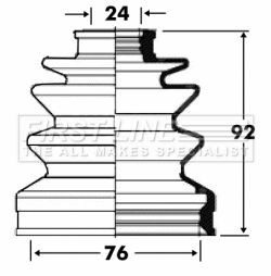 Drive shaft bellow kit - drive,