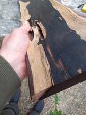African Blackwood Character Edge Board with defects-rift shake-split/carcks/etc.