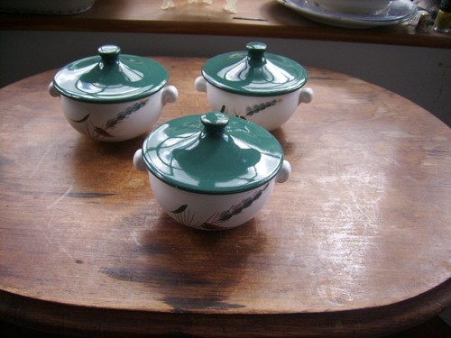Denby green wheat soup bowl - green,