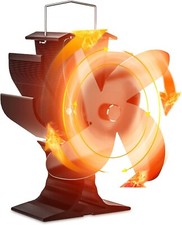 Signstek Log Burner Fan Stove Fan Wood Burning 4 Blades ST-145