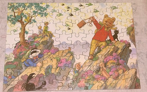 Vintage rupert bear jigsaw 80 - vintage,