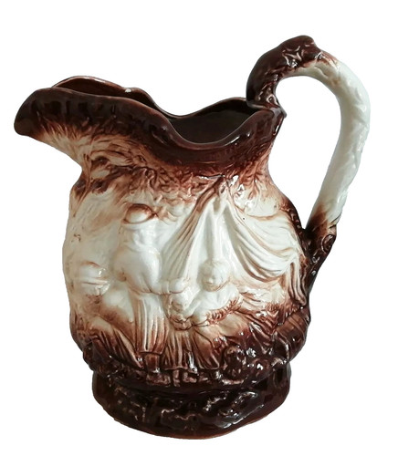 Burleigh ironstone stamped jug - stamped,